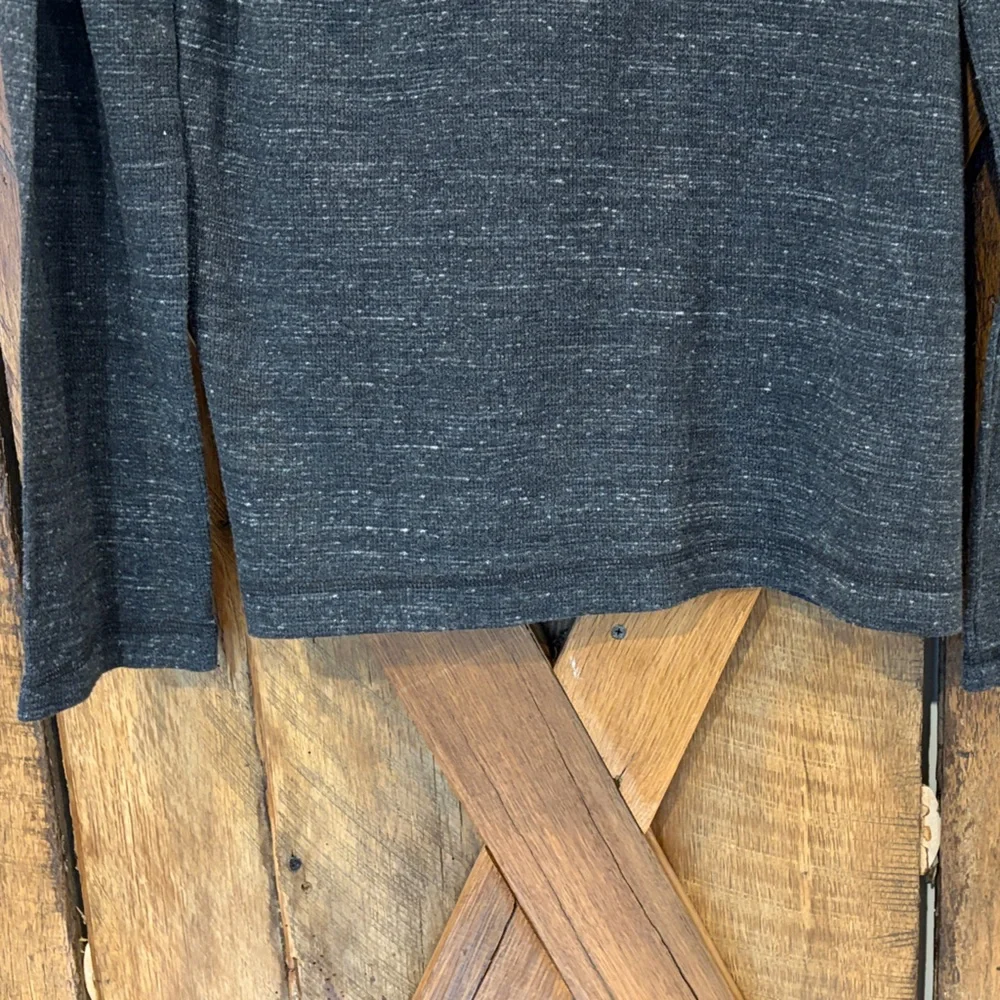 APT. 9 Men’s Large Thermal Charcoal Gray Heather Long-Sleeve T-shirt